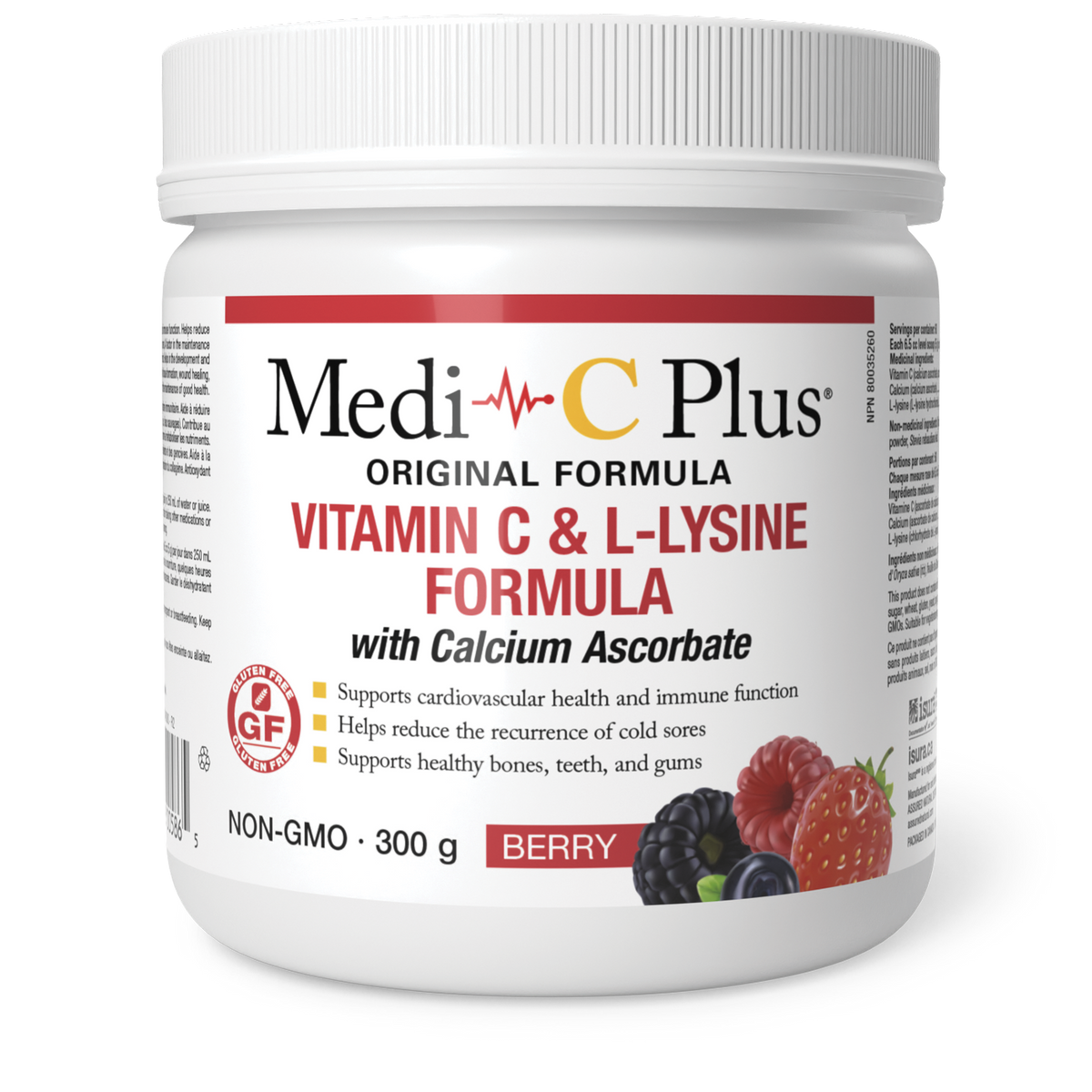 Assured Natural MediC Plus Vitamin C, LLysine and Calcium Formula Be