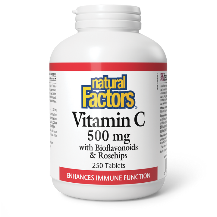Vitamin C 500 mg Plus Bioflavonoids & Rosehips Tablets