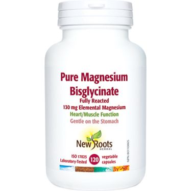 New Roots Pure Magnesium Bisglycinate 130 mg Elemental Magnesium