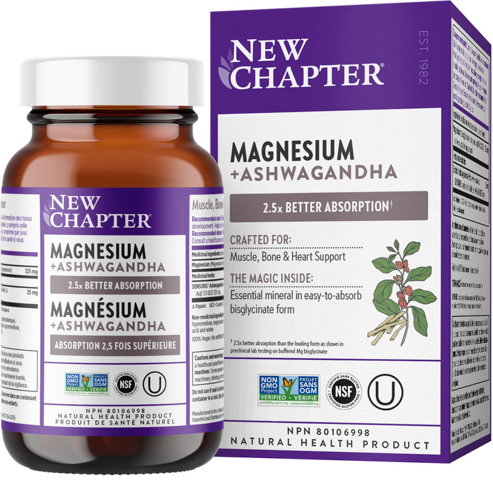 New Chapter® Magnésium + Ashwagandha