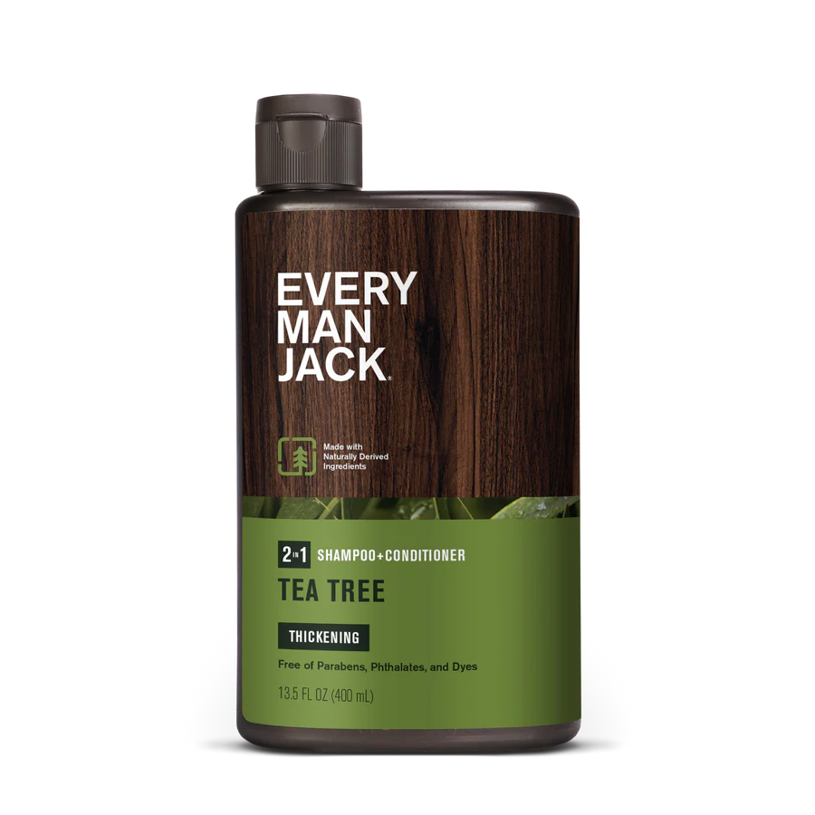Every Man Jack Tea Tree 2-in-1 thickening shampoo + conditioner