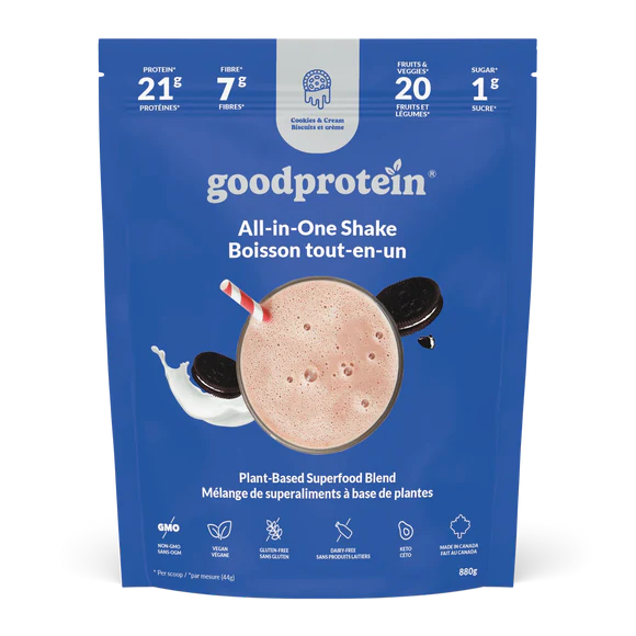 GoodProtein All-in-One Shake, Cookies & Cream - 880 g