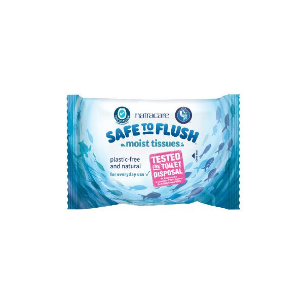 Natracare® Safe to Flush Moist Tissues