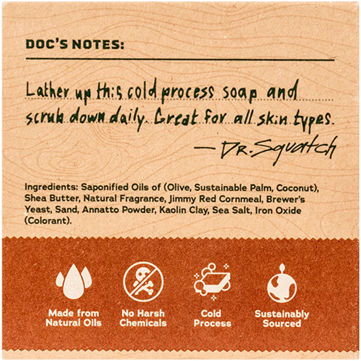 Dr. Squatch Soap Bar Wood Barrel Bourbon™