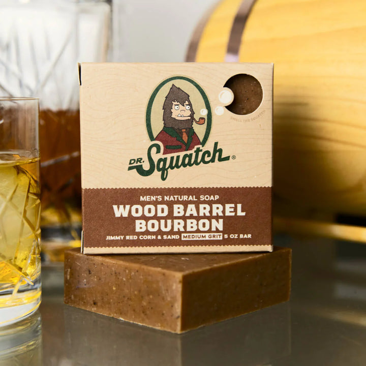 Dr. Squatch Soap Bar Wood Barrel Bourbon™
