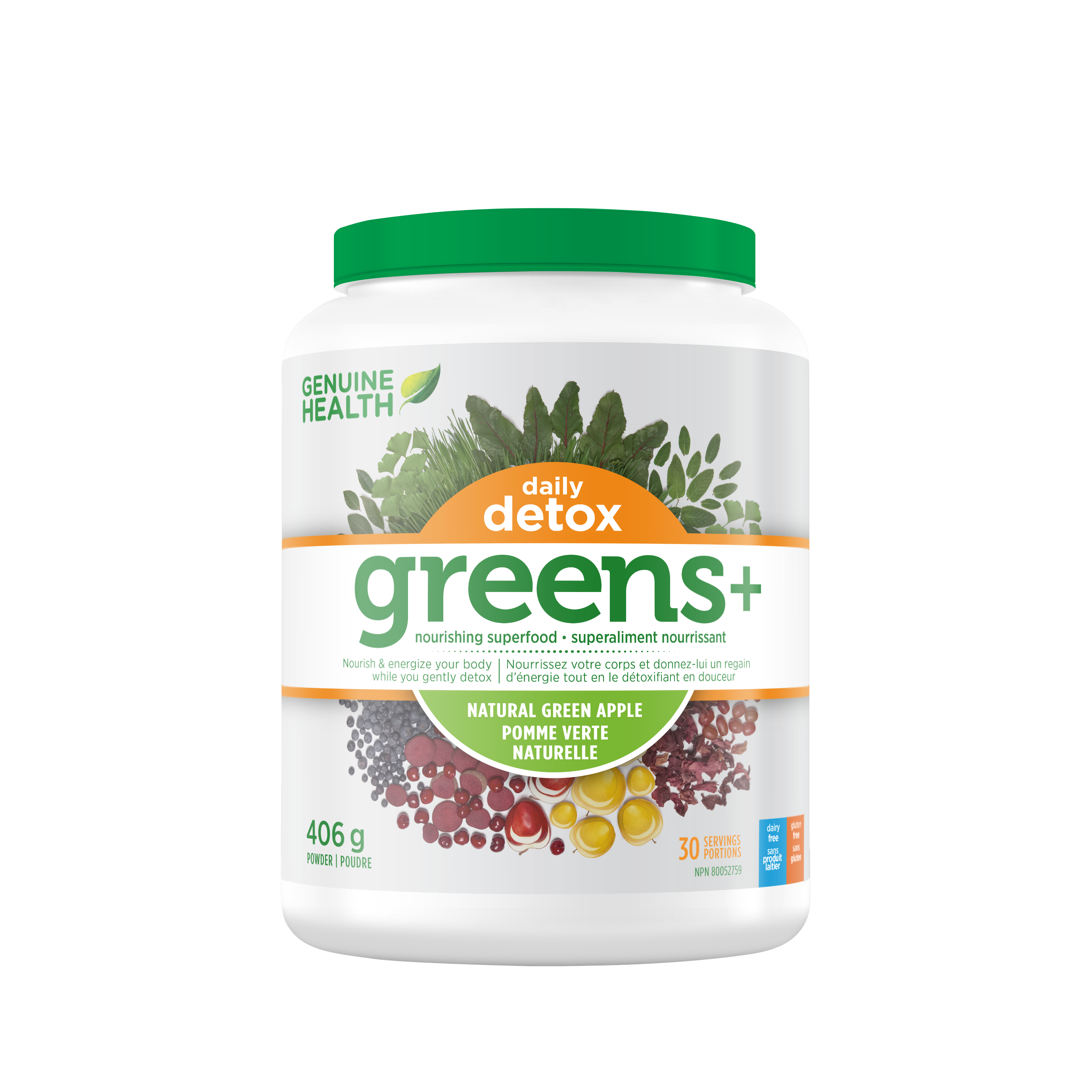 Genuine Health Greens+ Daily Detox | Detox Supplement – 406g