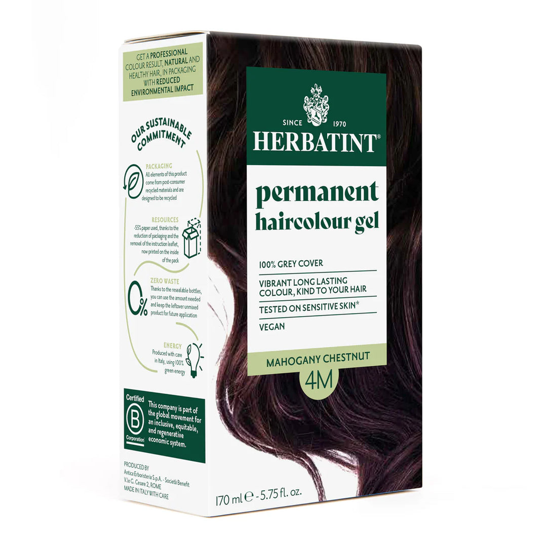 Herbatint Permanent Haircolour Gel 4M Mahogany Chestnut