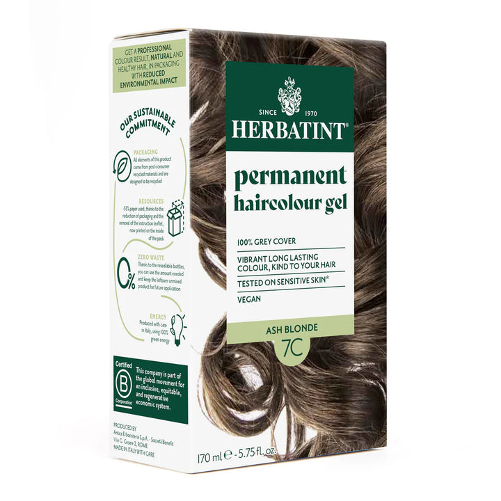 Herbatint Permanent Haircolour Gel 7C Ash Blonde