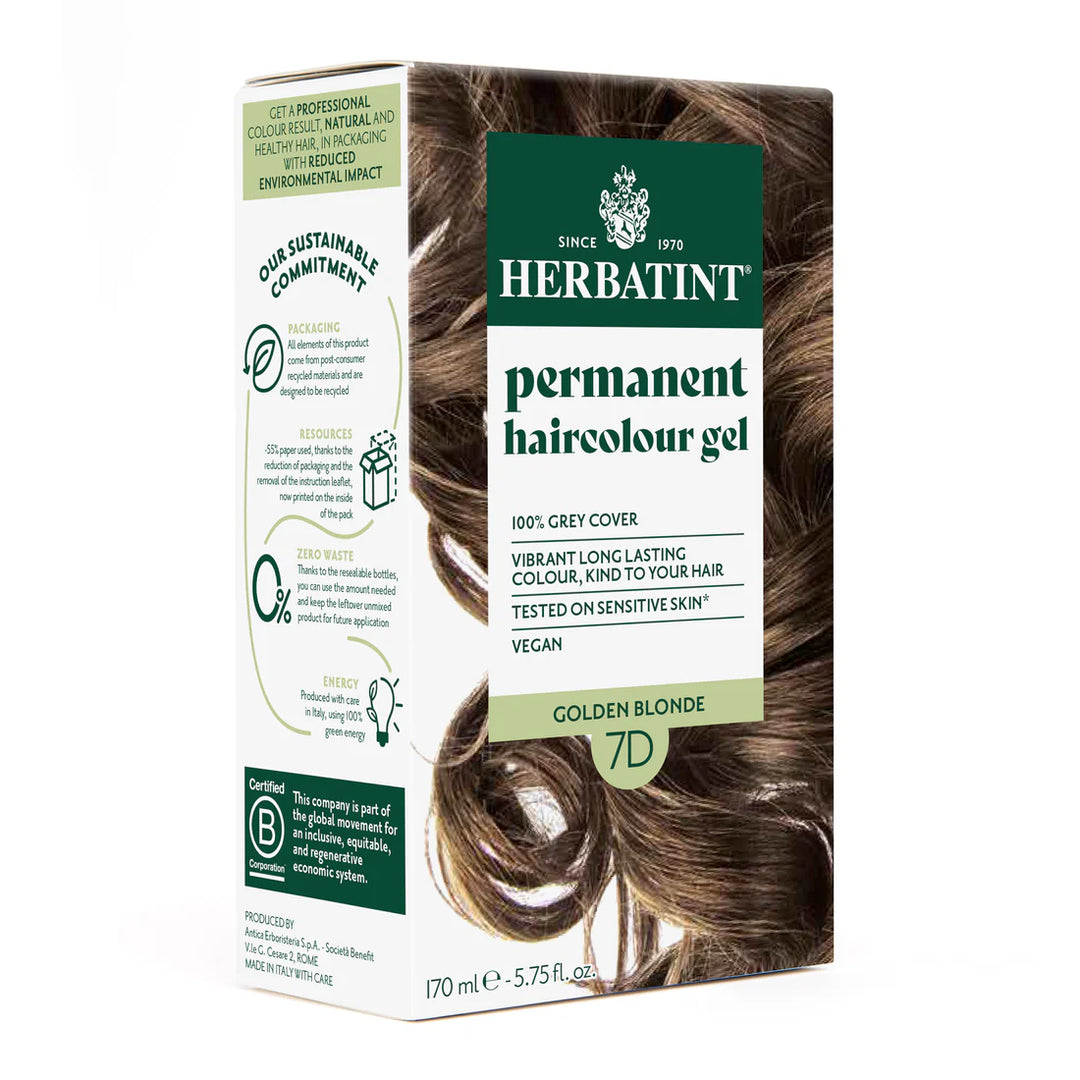 Herbatint Permanent Haircolour Gel 7D Golden Blonde
