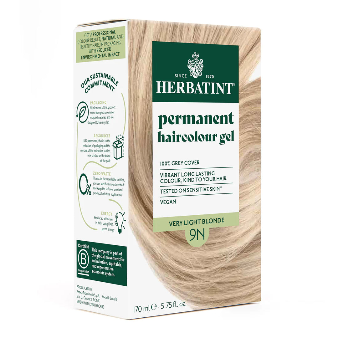 Herbatint Permanent Haircolour Gel 9N Very Light Blonde