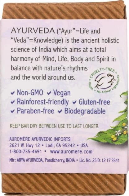 Auromère Ayurvedic Soap Bar 78 g