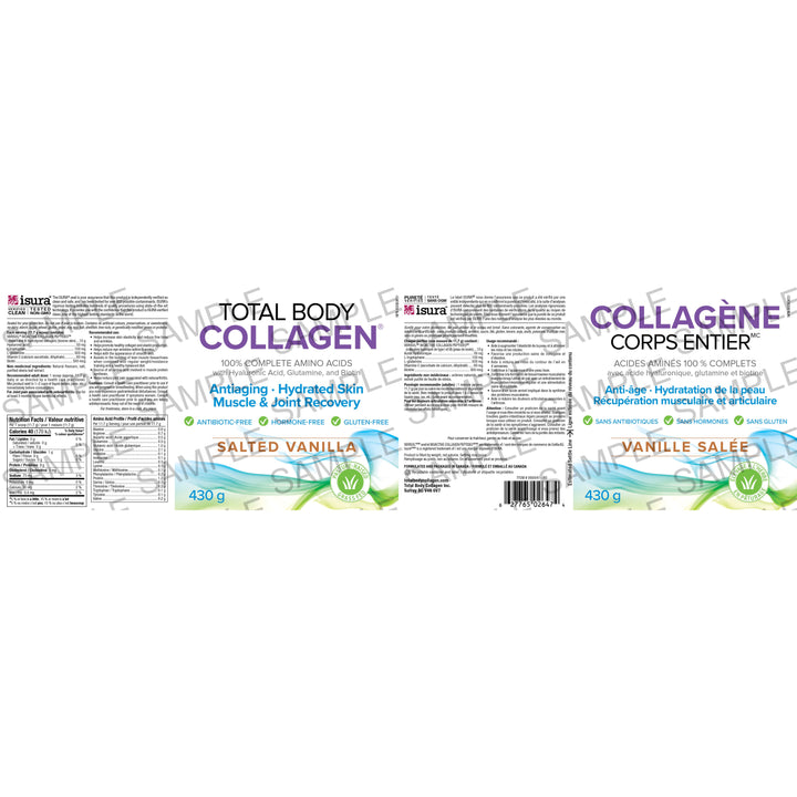 Natural Factors Total Body Collagen Salted Vanilla 430 g