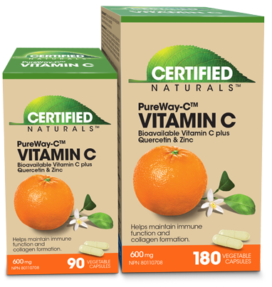 Certified Naturals™ PureWay-C™ Vitamin C 600 mg Plus Quercetin & Zinc