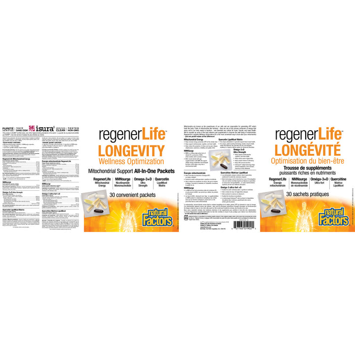 RegenerLife Longevity Wellness Optimization Packets