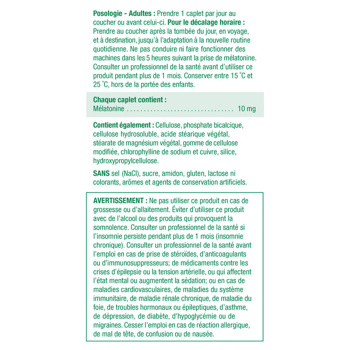 Jamieson Melatonin Maximum Strength Timed Release Dual Action Bi-Layer Caplets, 10 mg