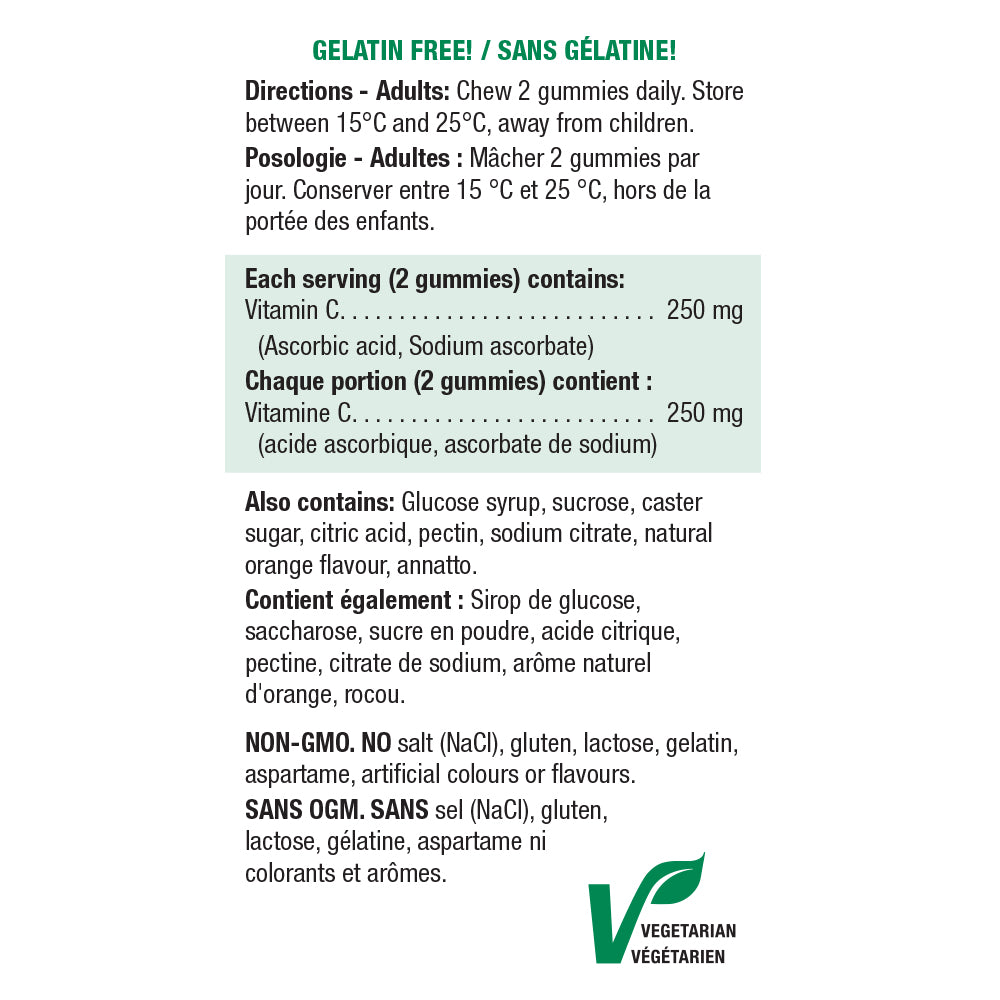 Jamieson Vitamin C Gummies - Tangy Orange