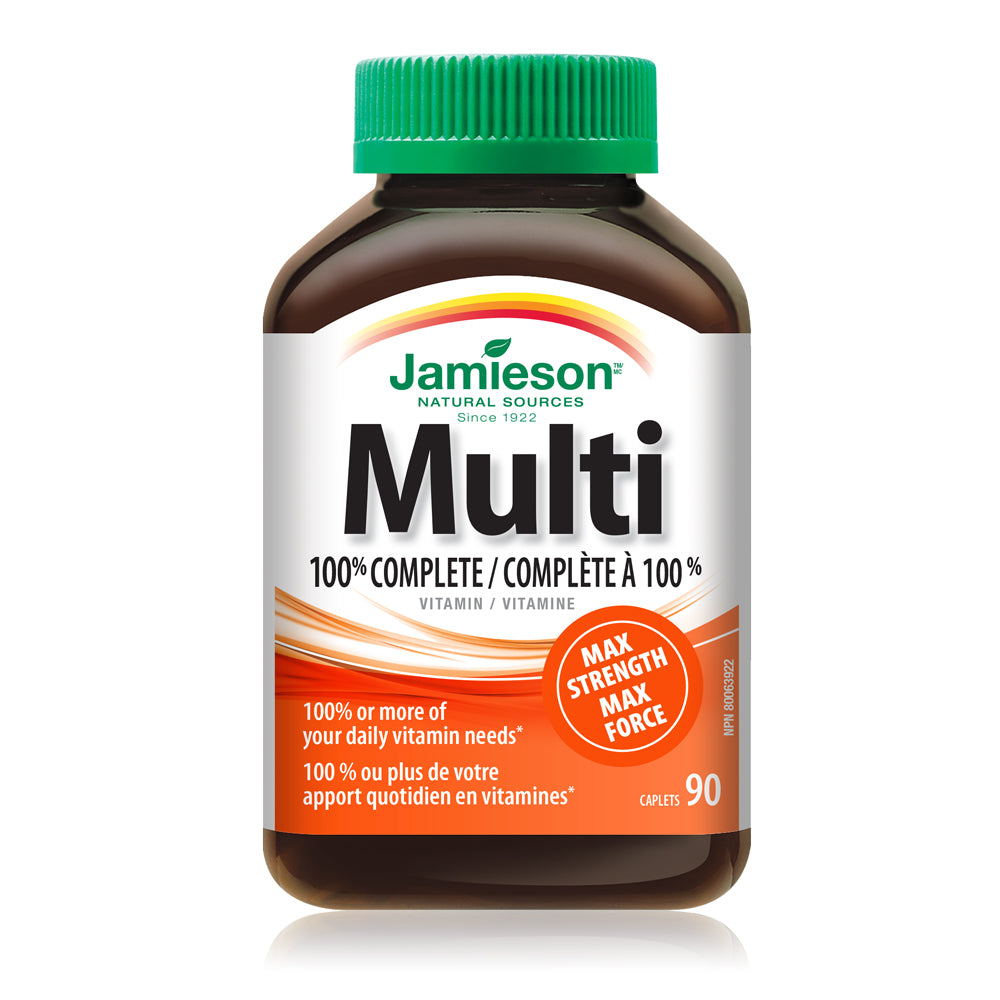 Jamieson 100 Complete Multivitamin Max Strength Caplets Healthtree