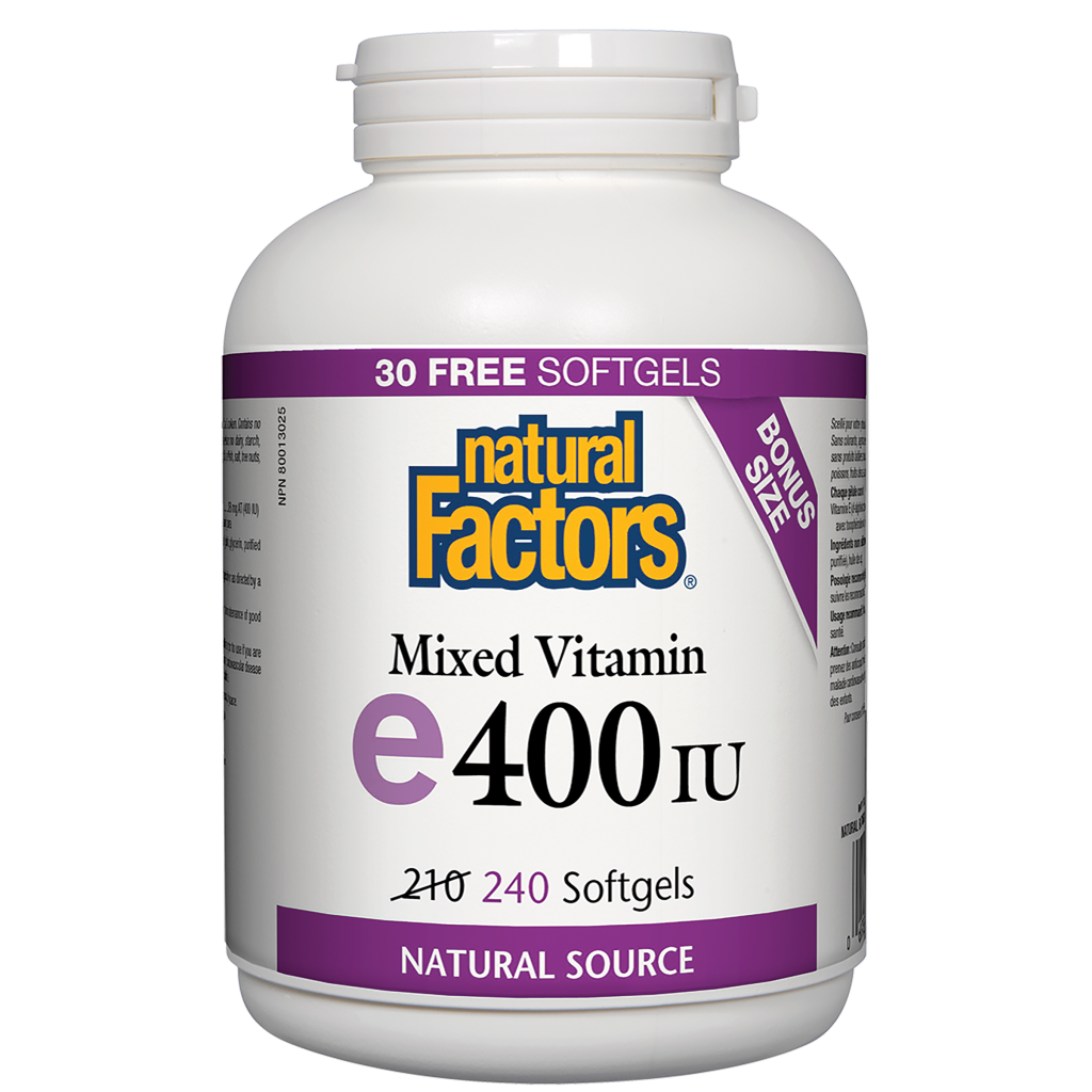 Mixed Vitamin E 400 IU, Natural Source Softgels