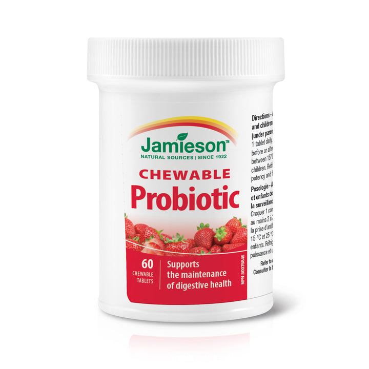 Jamieson Chewable Probiotic - Natural Strawberry