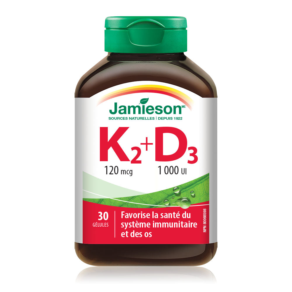Jamieson Vitamin K2 120 Mcg + D3 1000 IU