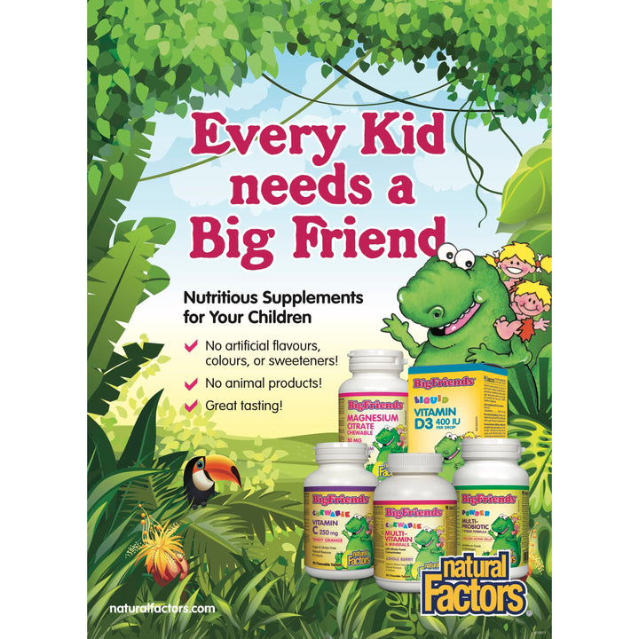 Chewable Vitamin C 250 mg, Tangy Orange Big Friends® Chewable Tablets