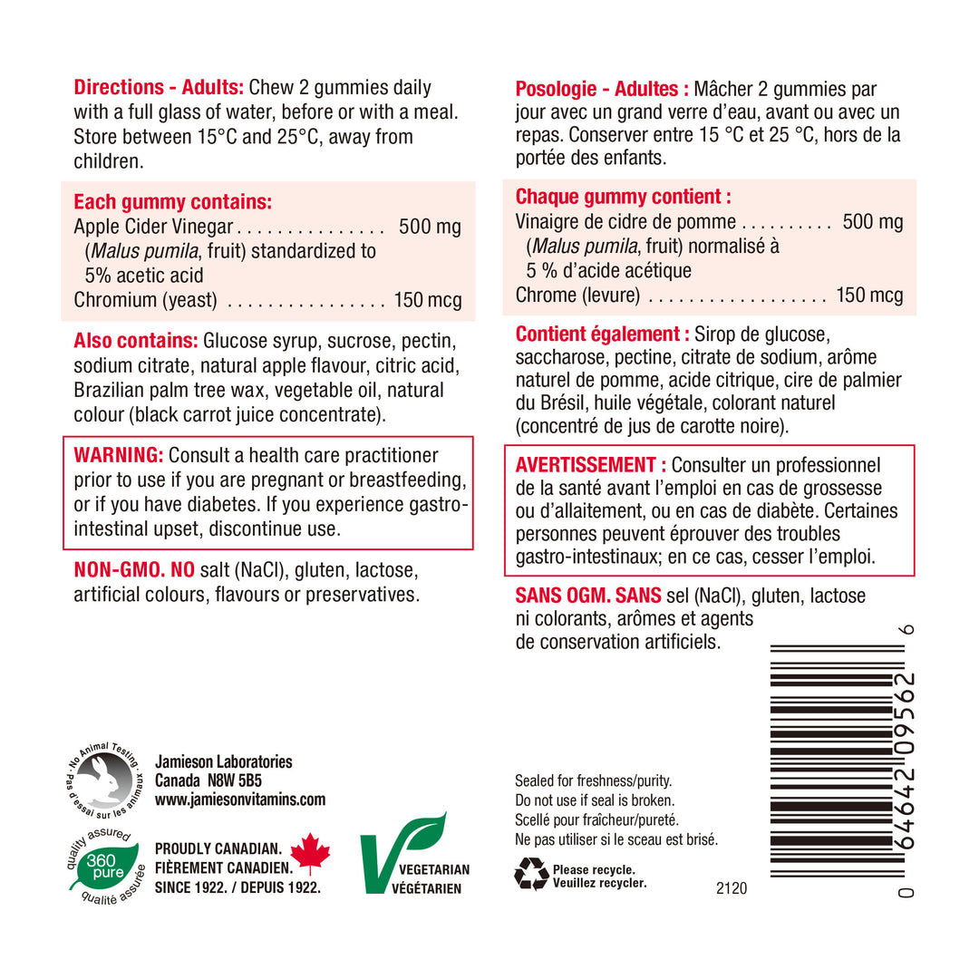Jamieson Apple Cider Vinegar Gummies