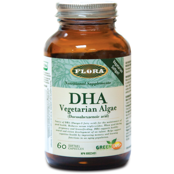 Flora - DHA Vegetarian Algae, 60 gels