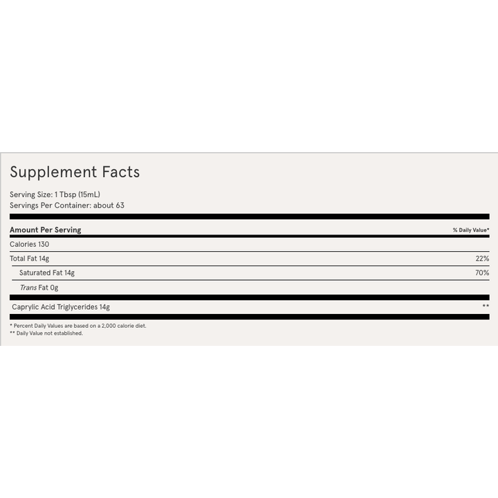 Brain Octane C8 MCT Oil