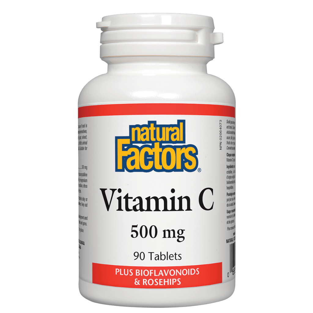 Vitamin C 500 mg Plus Bioflavonoids & Rosehips Tablets