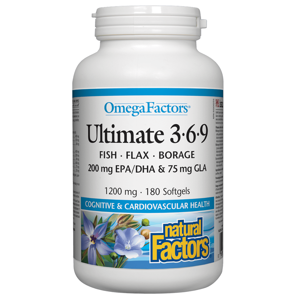 Ultimate 369 1200 mg, OmegaFactors Softgels