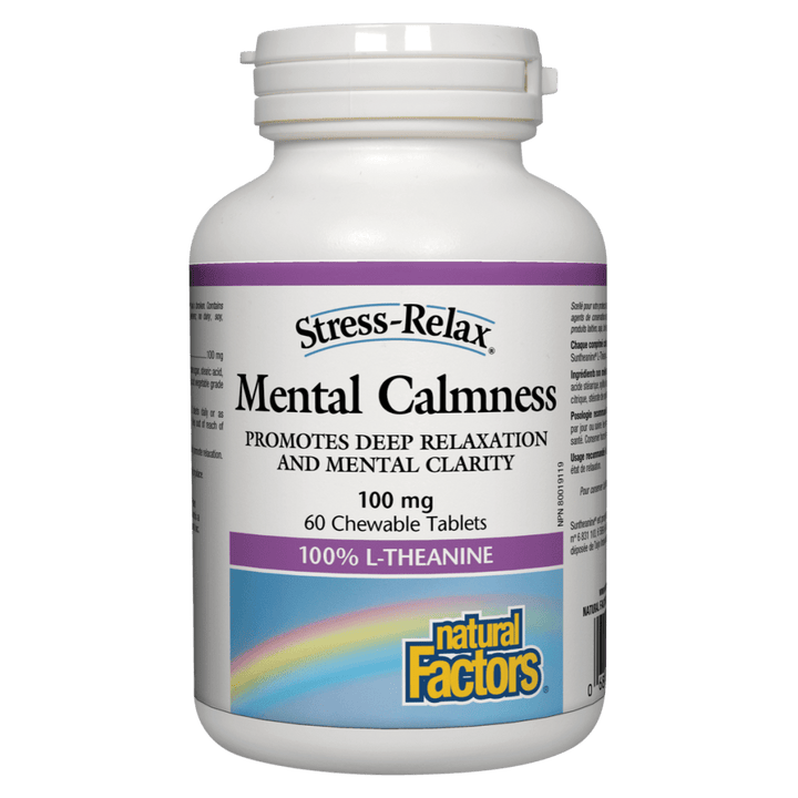 Mental Calmness® 100 mg, Stress-Relax® Chewable Tablets