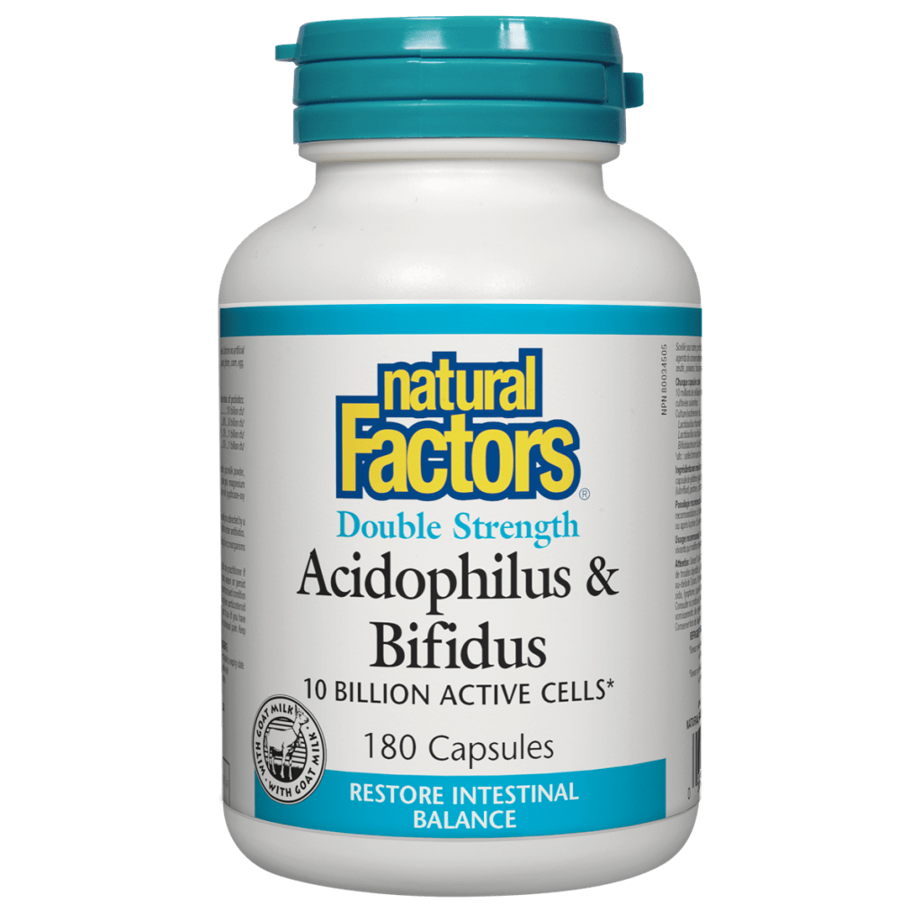 Acidophilus & Bifidus  Double Strength 10 Billion Active Cells Capsules