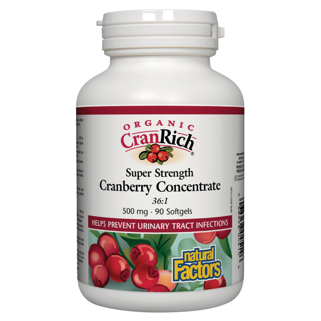 Organic CranRich Super Strength Cranberry Concentrate 500 mg Softgels
