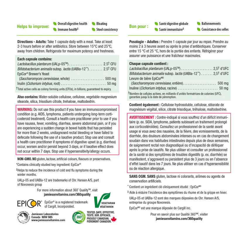 Jamieson Complete Gut Health Probiotic 3 in 1