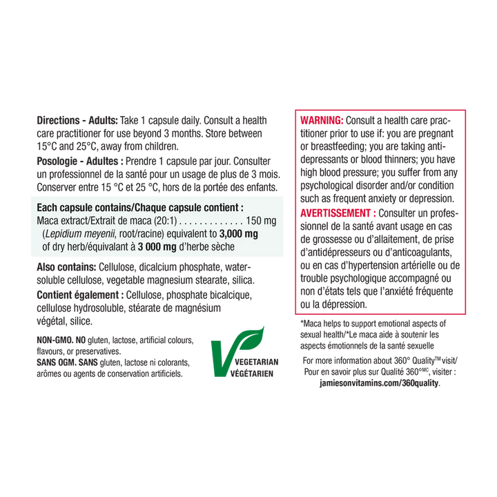 Jamieson Maca 3,000 mg