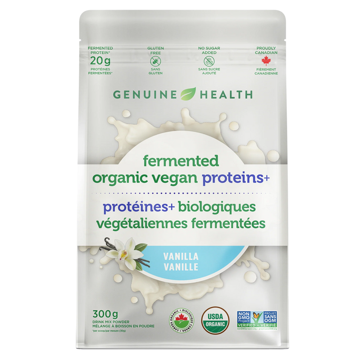 Genuine Health Fermented Organic Vegan Protein vanilla