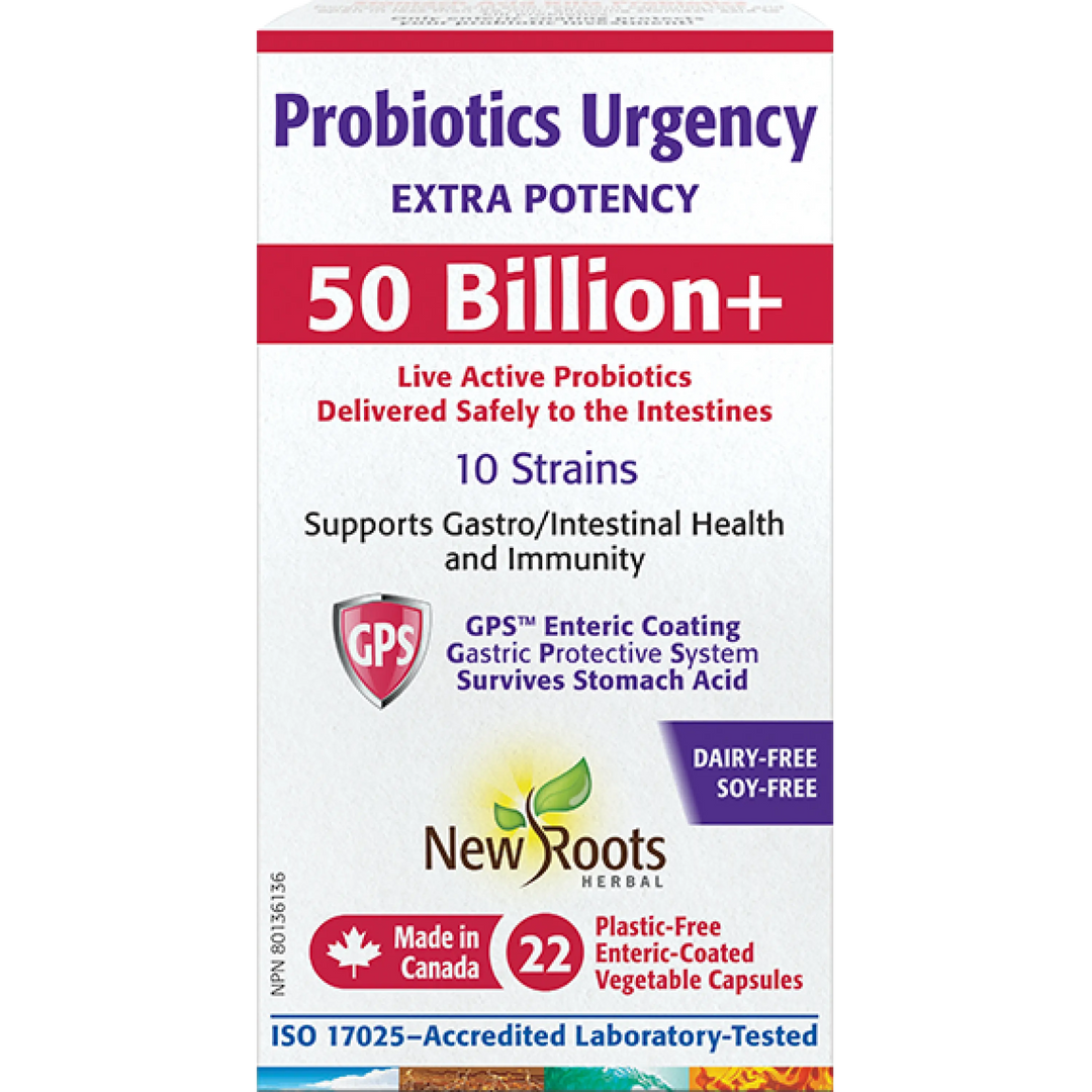 New Roots Probiotics Urgency 50 Billion+