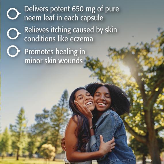 New Roots Neem Leaf 650 mg | Extra Strength Support for Itchy Skin