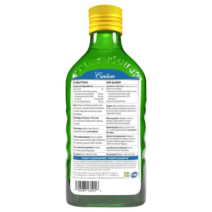 Carlson - Wild Norwegian Cod Liver Oil Liquid