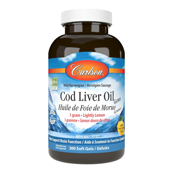 Carlson -  Cod Liver Oil Gems Lemon Flavour