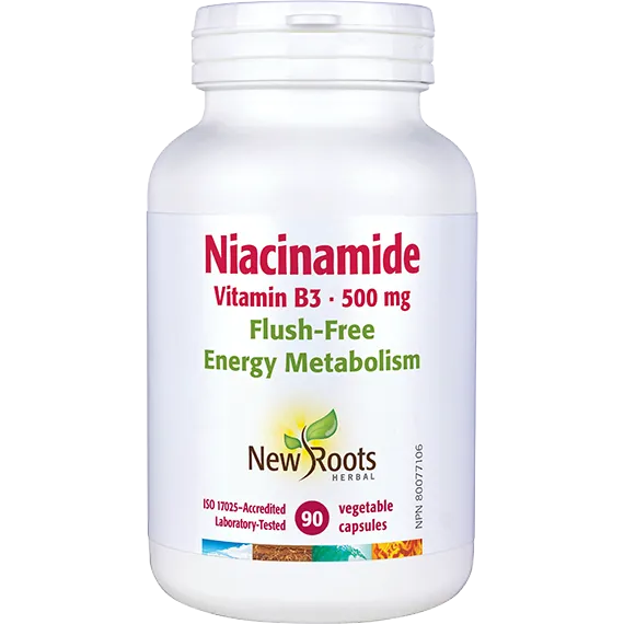 New Roots Niacinamide Vitamin B3 500 mg
