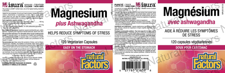 Natural Factors Magnesium with Ashwagandha