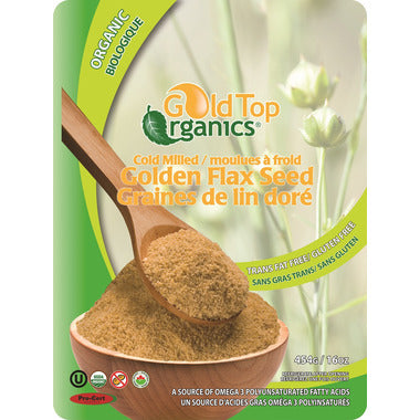 Gold Top Organics  Cold Milled Golden Flax Seed