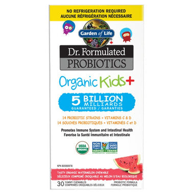 Garden of Life Dr. Formulated Probiotics Organic Kids+ 5 Billion Watermelon