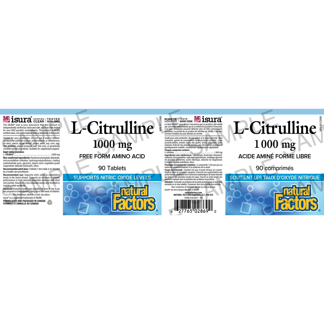 Natural Factors L-Citrulline 1000mg