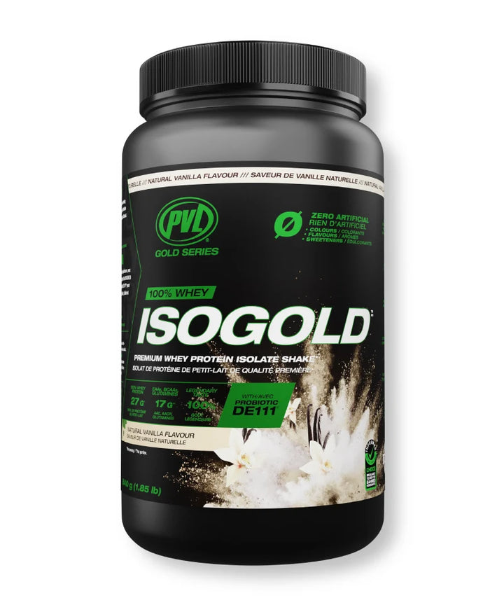 PVL Gold Series ISOGOLD Natural Whey Isolate Natural Vanilla 840 g