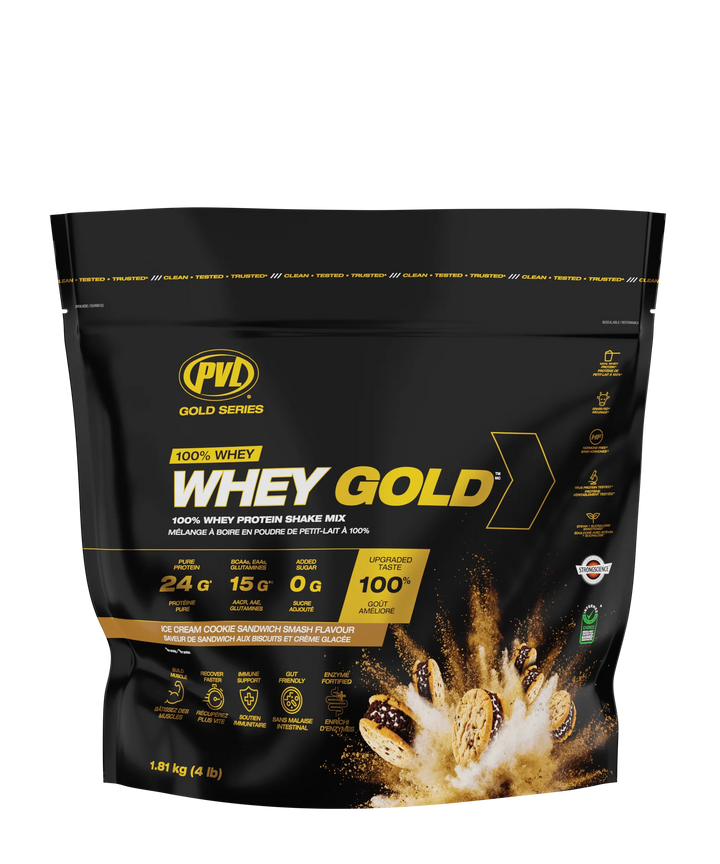 PVL Gold Series ISOGOLD 100% Whey Gold, Ice Cream Cookie Sandwich Smash, 1.81 kg