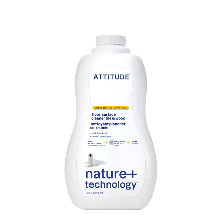 Attitude Floor Surface Cleaner Tile and Wood Citrus Zest