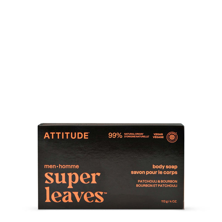Attitude® Super Leaves™ Men's Body Soap Patchoulli & Bourbon