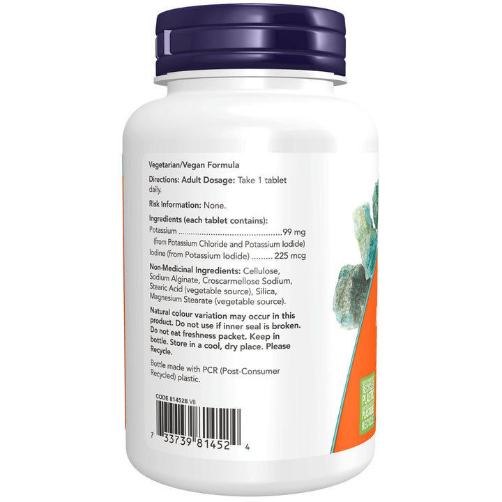 NOW Potassium plus Iodine 225mcg